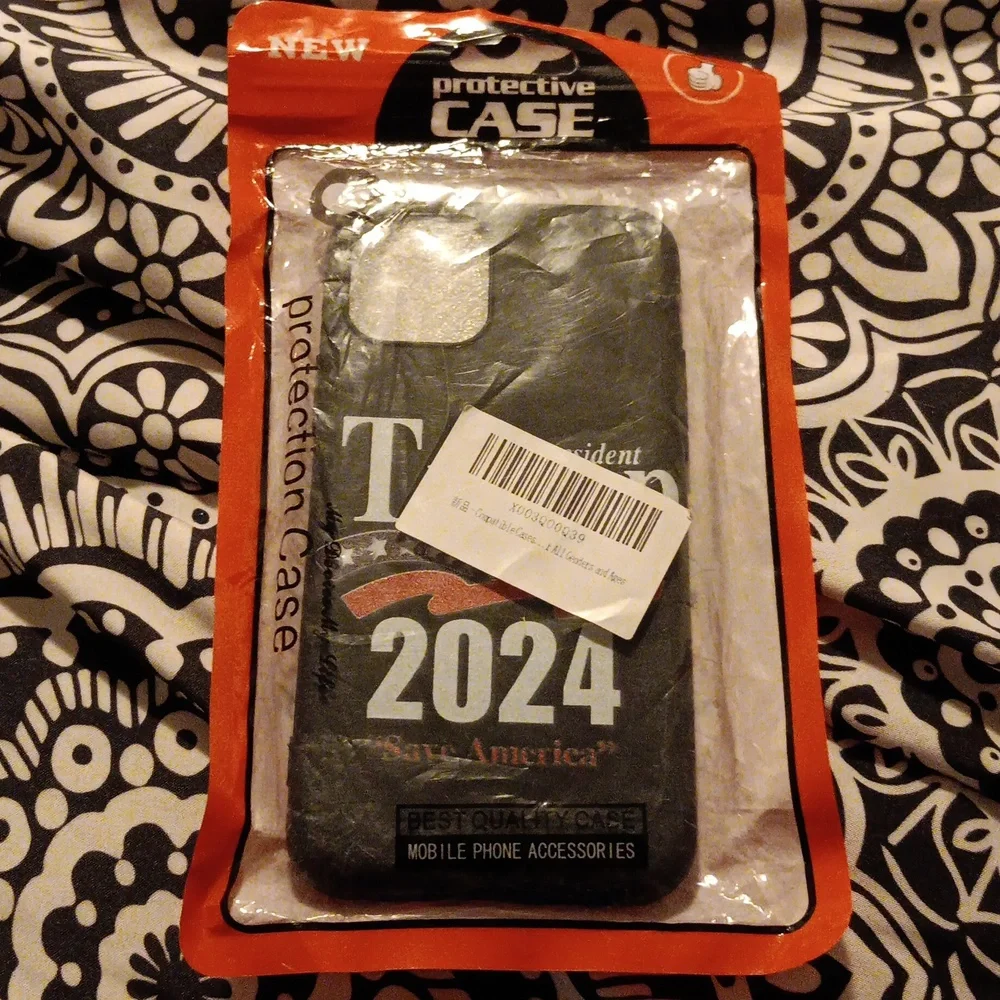 Iphone 12 Trump 2024 phone case in black